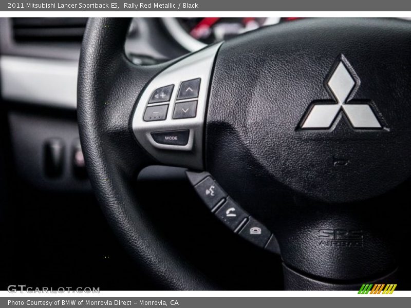 Rally Red Metallic / Black 2011 Mitsubishi Lancer Sportback ES