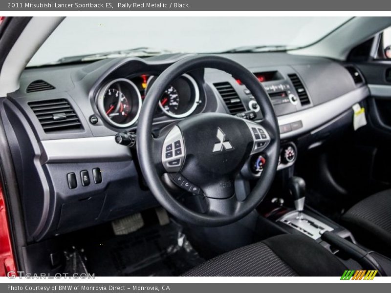 Rally Red Metallic / Black 2011 Mitsubishi Lancer Sportback ES
