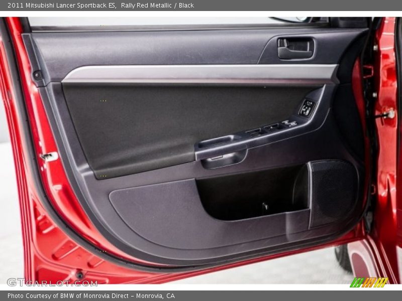 Rally Red Metallic / Black 2011 Mitsubishi Lancer Sportback ES