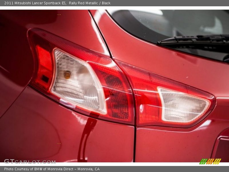 Rally Red Metallic / Black 2011 Mitsubishi Lancer Sportback ES
