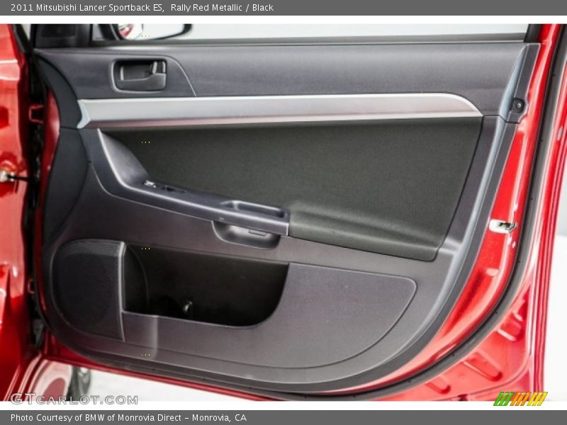 Rally Red Metallic / Black 2011 Mitsubishi Lancer Sportback ES