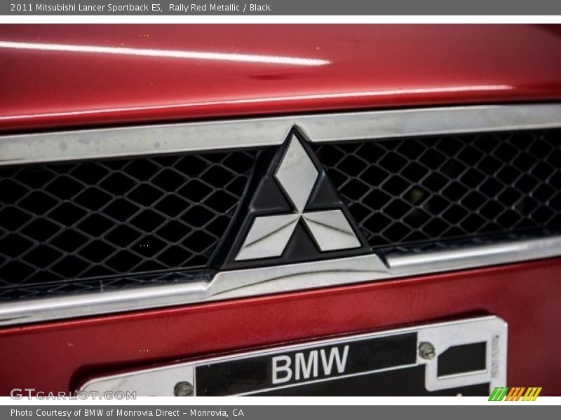Rally Red Metallic / Black 2011 Mitsubishi Lancer Sportback ES
