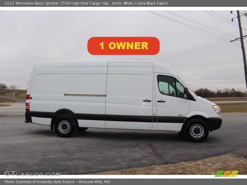 Arctic White / Lima Black Fabric 2013 Mercedes-Benz Sprinter 2500 High Roof Cargo Van