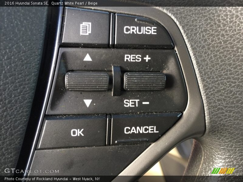 Quartz White Pearl / Beige 2016 Hyundai Sonata SE