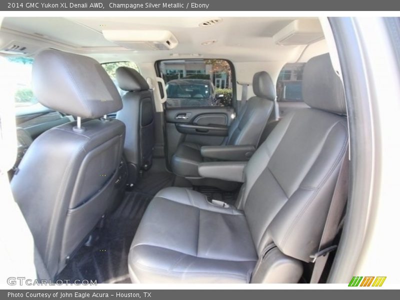 Champagne Silver Metallic / Ebony 2014 GMC Yukon XL Denali AWD