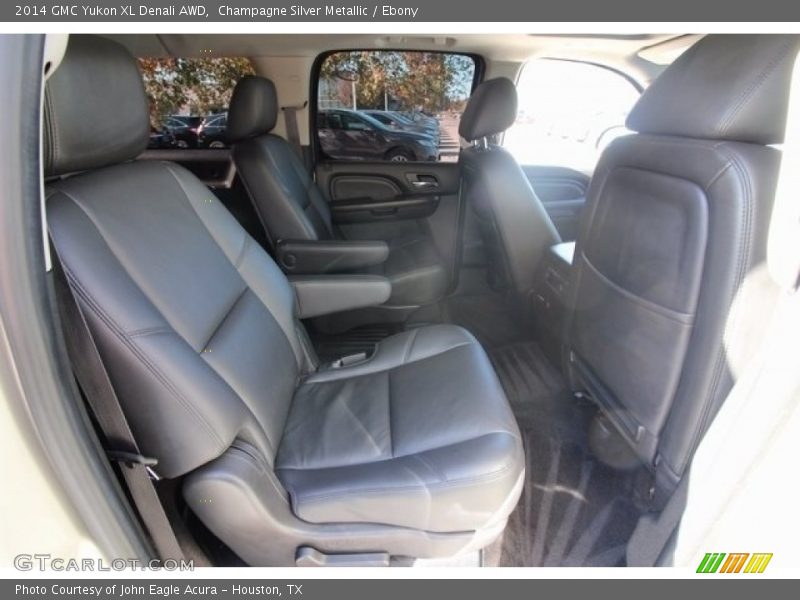 Champagne Silver Metallic / Ebony 2014 GMC Yukon XL Denali AWD