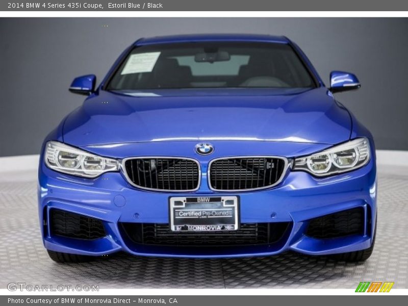 Estoril Blue / Black 2014 BMW 4 Series 435i Coupe