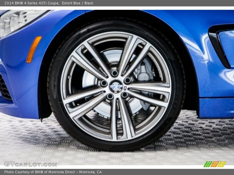 Estoril Blue / Black 2014 BMW 4 Series 435i Coupe