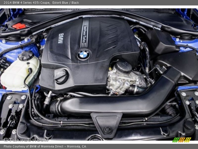 Estoril Blue / Black 2014 BMW 4 Series 435i Coupe