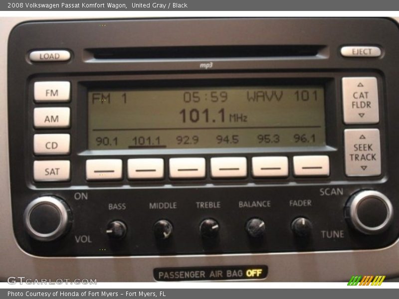 United Gray / Black 2008 Volkswagen Passat Komfort Wagon