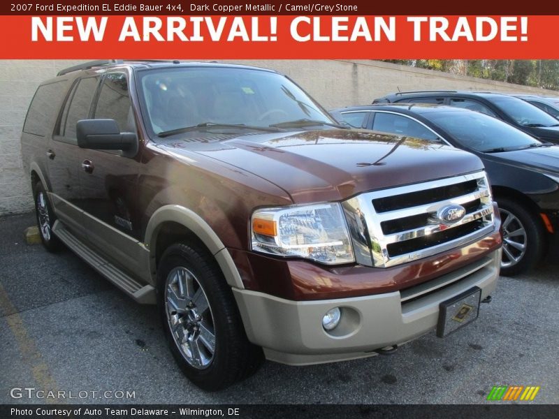 Dark Copper Metallic / Camel/Grey Stone 2007 Ford Expedition EL Eddie Bauer 4x4