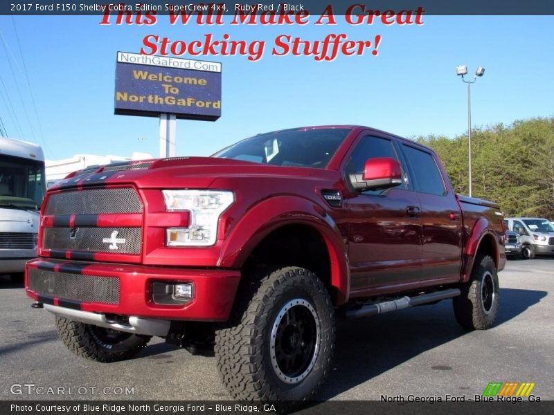 Ruby Red / Black 2017 Ford F150 Shelby Cobra Edition SuperCrew 4x4
