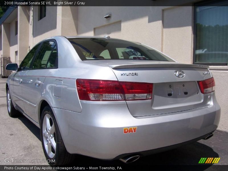 Bright Silver / Gray 2008 Hyundai Sonata SE V6