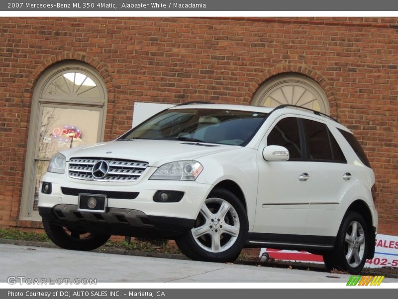 Alabaster White / Macadamia 2007 Mercedes-Benz ML 350 4Matic