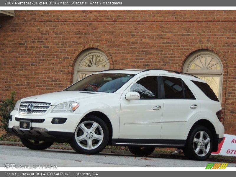 Alabaster White / Macadamia 2007 Mercedes-Benz ML 350 4Matic