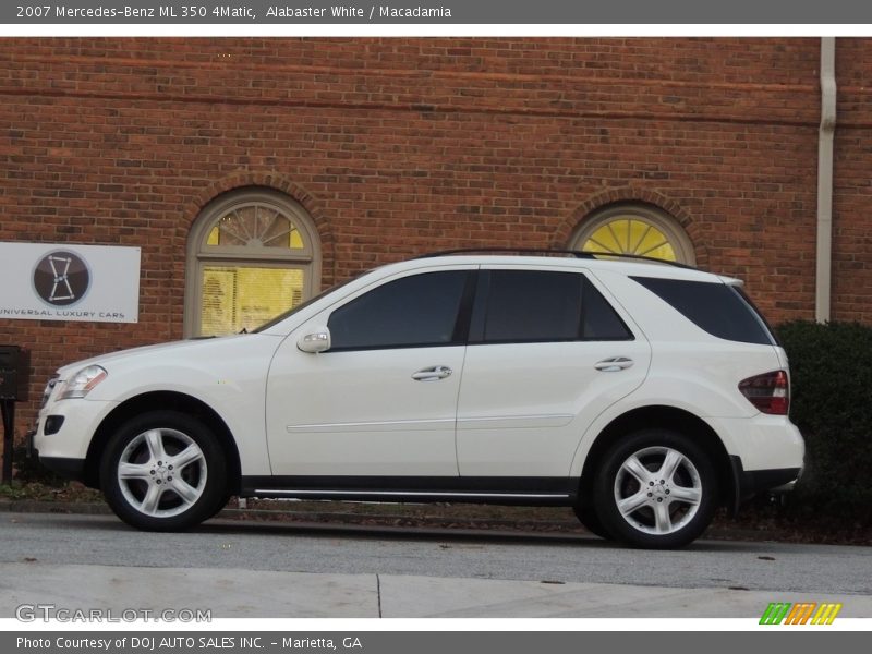 Alabaster White / Macadamia 2007 Mercedes-Benz ML 350 4Matic