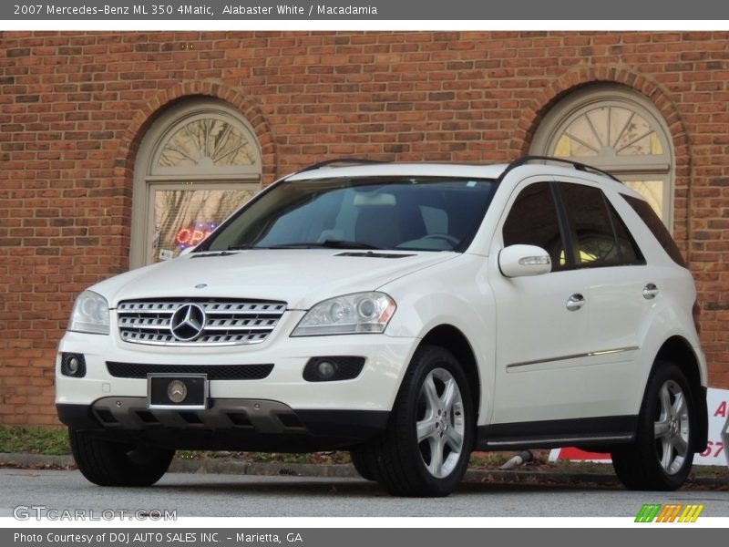 Alabaster White / Macadamia 2007 Mercedes-Benz ML 350 4Matic