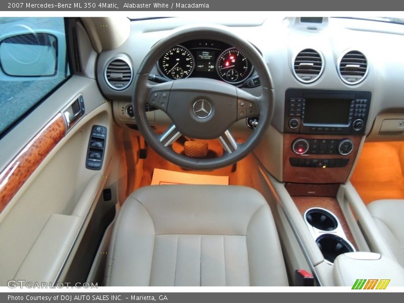 Alabaster White / Macadamia 2007 Mercedes-Benz ML 350 4Matic
