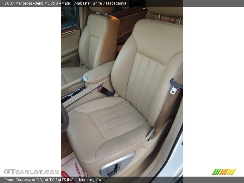 Alabaster White / Macadamia 2007 Mercedes-Benz ML 350 4Matic