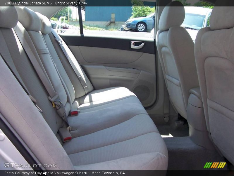 Bright Silver / Gray 2008 Hyundai Sonata SE V6