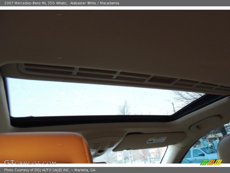 Alabaster White / Macadamia 2007 Mercedes-Benz ML 350 4Matic