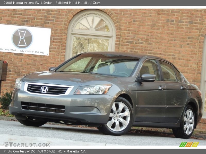 Polished Metal Metallic / Gray 2008 Honda Accord EX-L Sedan