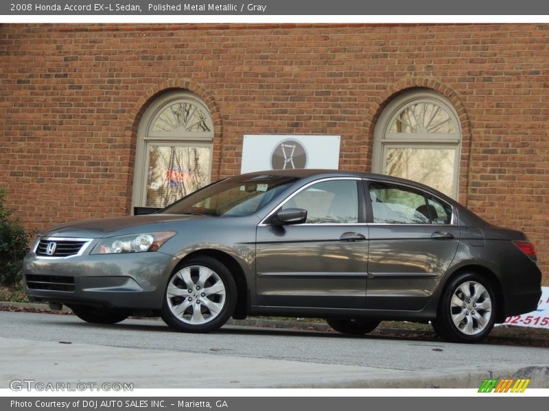 Polished Metal Metallic / Gray 2008 Honda Accord EX-L Sedan