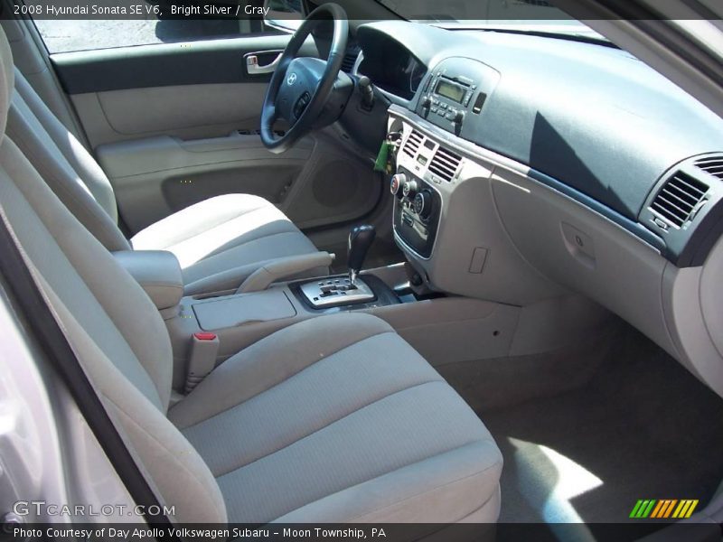 Bright Silver / Gray 2008 Hyundai Sonata SE V6