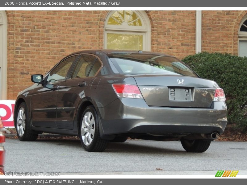 Polished Metal Metallic / Gray 2008 Honda Accord EX-L Sedan