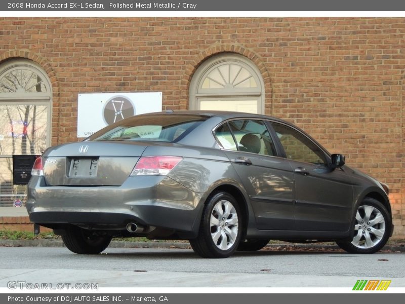 Polished Metal Metallic / Gray 2008 Honda Accord EX-L Sedan