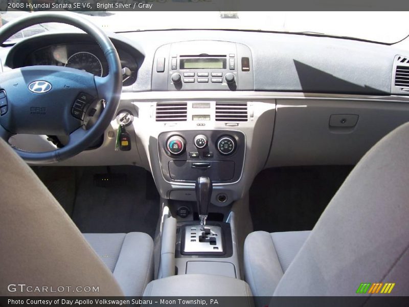 Bright Silver / Gray 2008 Hyundai Sonata SE V6