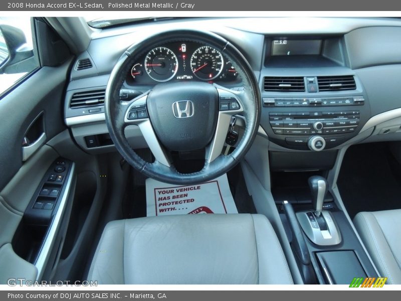 Polished Metal Metallic / Gray 2008 Honda Accord EX-L Sedan