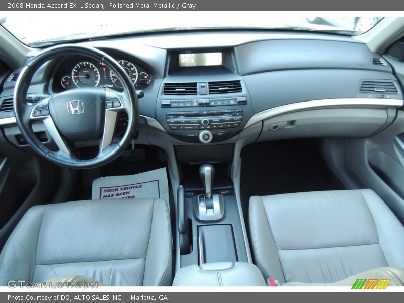 Polished Metal Metallic / Gray 2008 Honda Accord EX-L Sedan