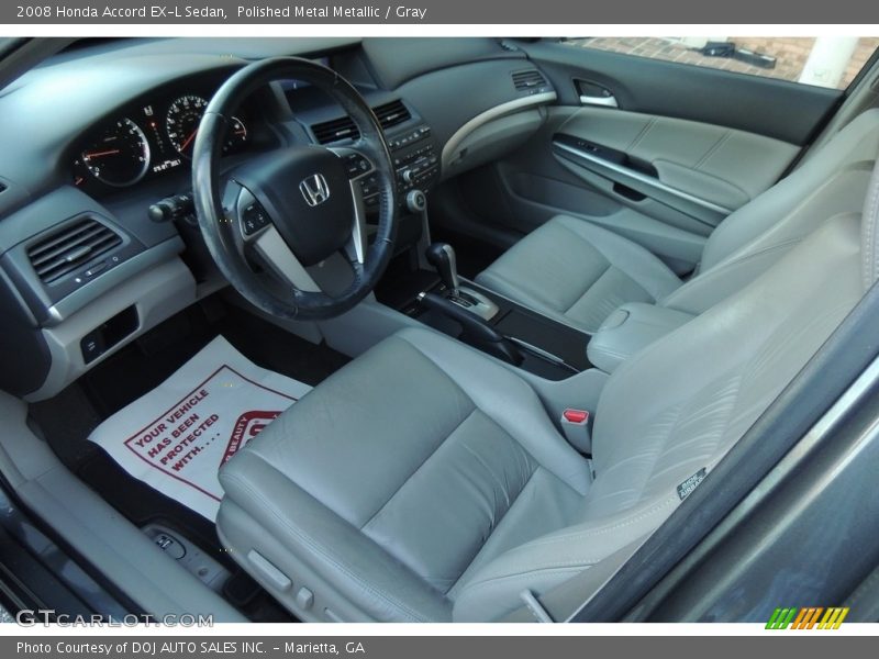 Polished Metal Metallic / Gray 2008 Honda Accord EX-L Sedan