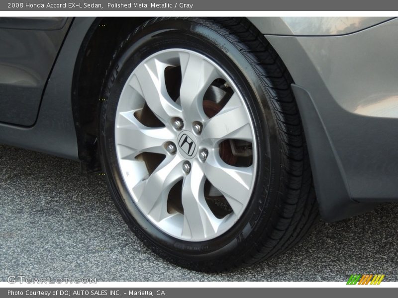 Polished Metal Metallic / Gray 2008 Honda Accord EX-L Sedan