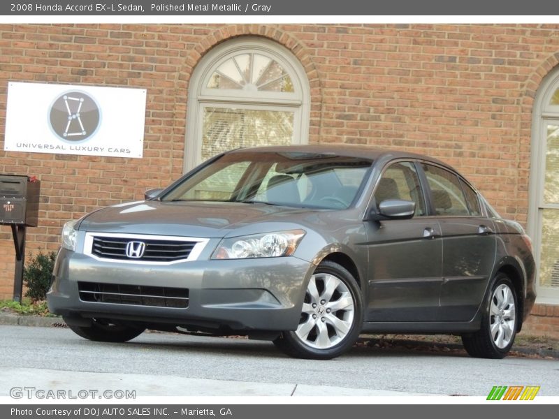 Polished Metal Metallic / Gray 2008 Honda Accord EX-L Sedan