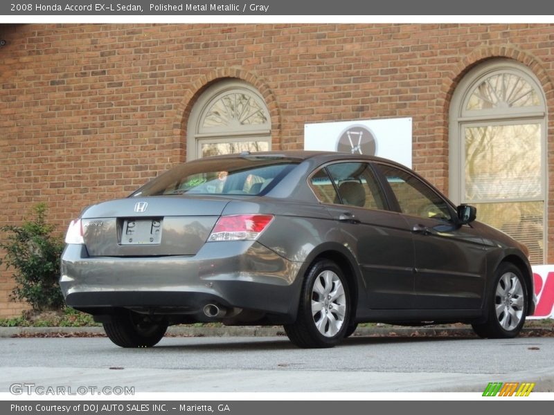 Polished Metal Metallic / Gray 2008 Honda Accord EX-L Sedan