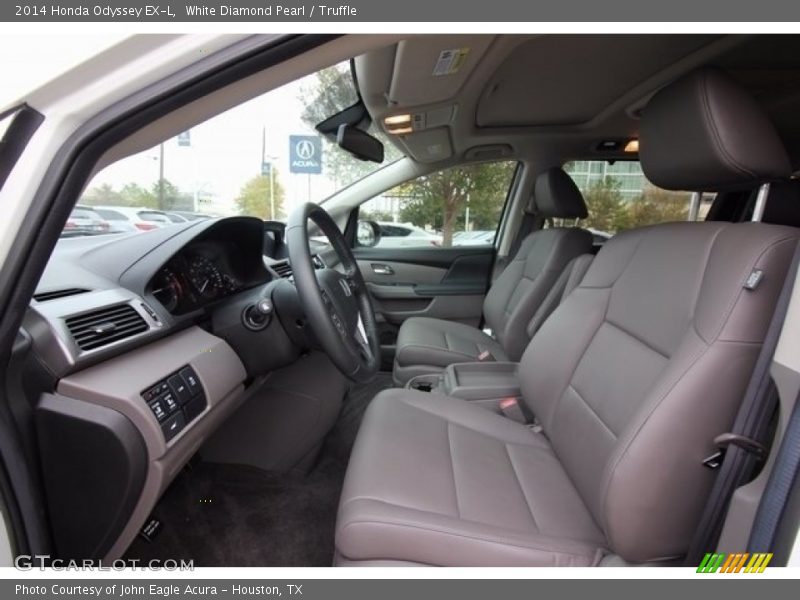 White Diamond Pearl / Truffle 2014 Honda Odyssey EX-L