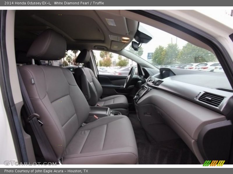 White Diamond Pearl / Truffle 2014 Honda Odyssey EX-L