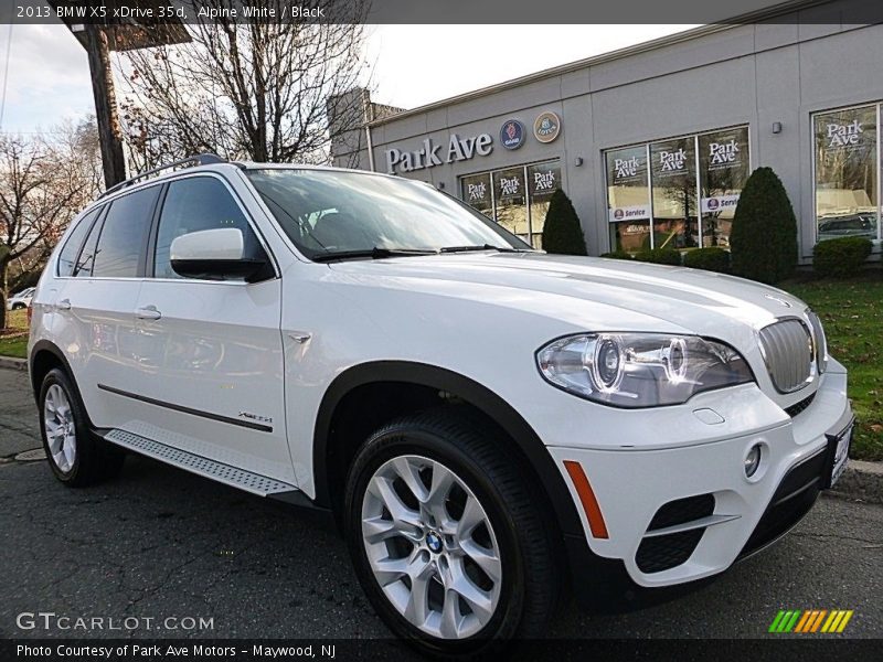 Alpine White / Black 2013 BMW X5 xDrive 35d