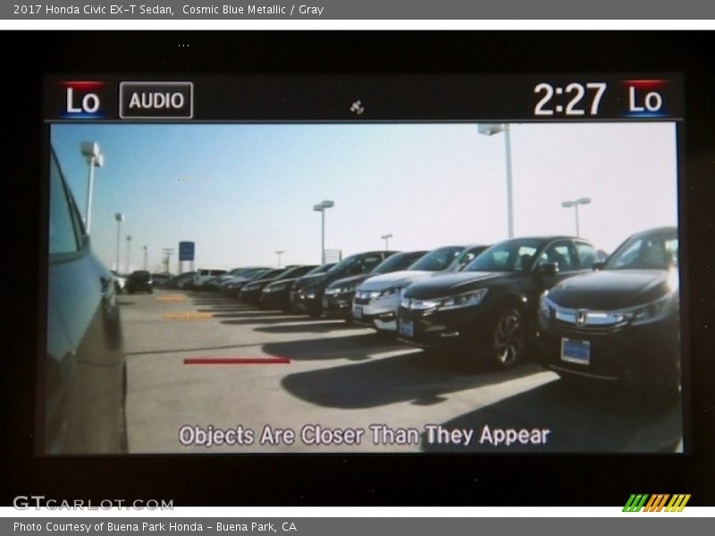 Cosmic Blue Metallic / Gray 2017 Honda Civic EX-T Sedan