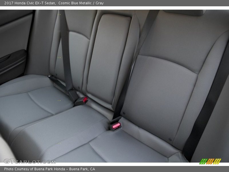 Cosmic Blue Metallic / Gray 2017 Honda Civic EX-T Sedan