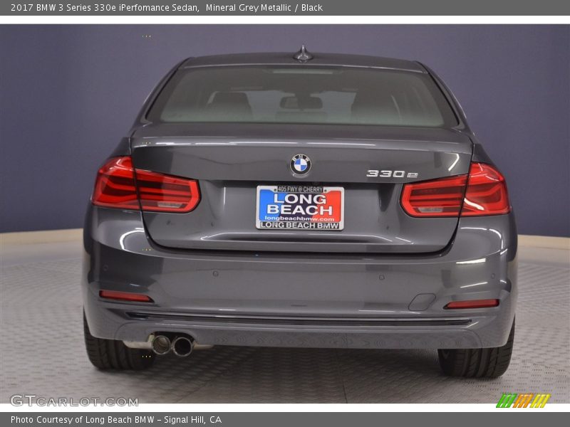 Mineral Grey Metallic / Black 2017 BMW 3 Series 330e iPerfomance Sedan