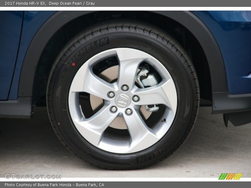Deep Ocean Pearl / Gray 2017 Honda HR-V EX