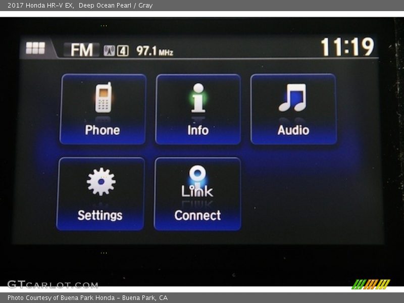 Deep Ocean Pearl / Gray 2017 Honda HR-V EX