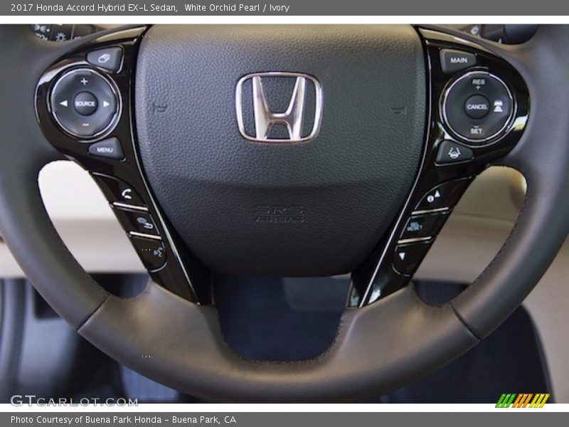 White Orchid Pearl / Ivory 2017 Honda Accord Hybrid EX-L Sedan