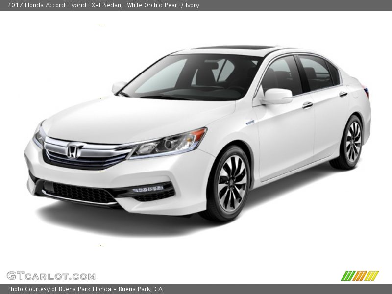 White Orchid Pearl / Ivory 2017 Honda Accord Hybrid EX-L Sedan