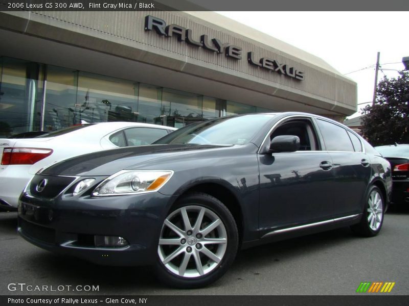 Flint Gray Mica / Black 2006 Lexus GS 300 AWD