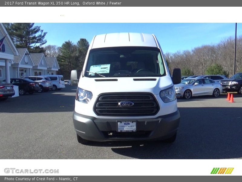 Oxford White / Pewter 2017 Ford Transit Wagon XL 350 HR Long