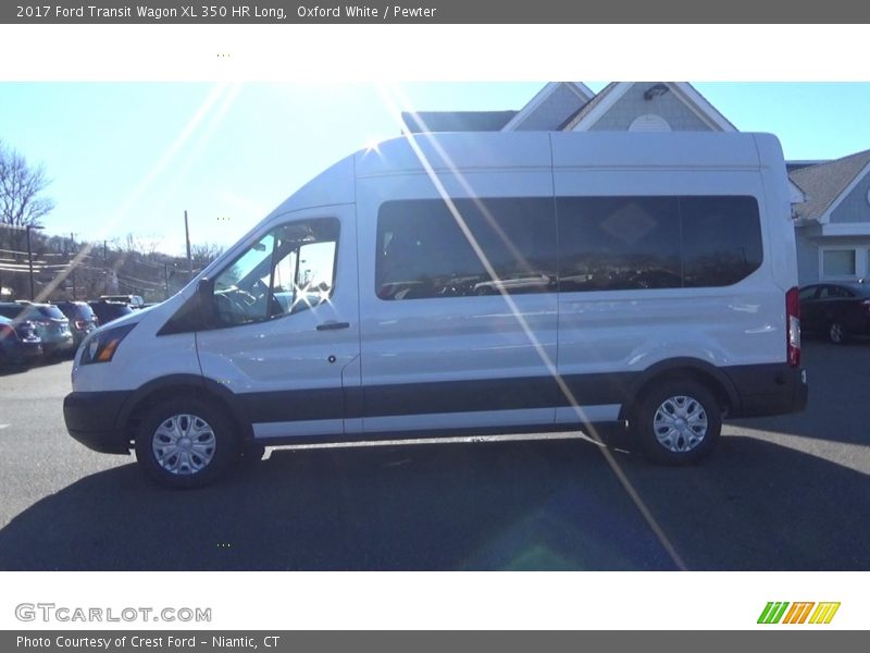 Oxford White / Pewter 2017 Ford Transit Wagon XL 350 HR Long